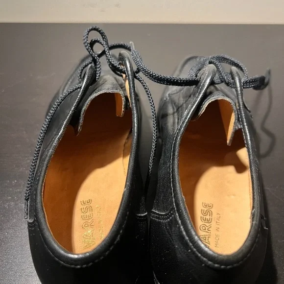 Varese Black Leather Lace-Up Shoes – Made in Italy – Women’s - Picture 5 of 6